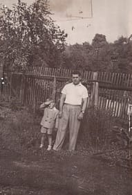 Karešovi - autodopravci, foto z 50. let 20. století